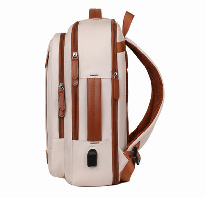 Business - style double - shoulder backpacks. They are large - capacity unisex backpacks with a sense of high - end. They are co