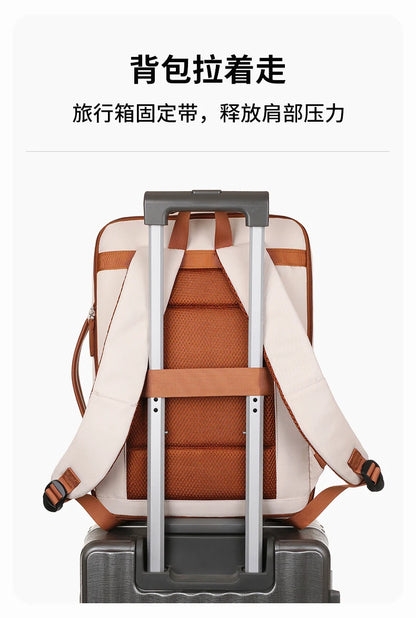 Business - style double - shoulder backpacks. They are large - capacity unisex backpacks with a sense of high - end. They are co