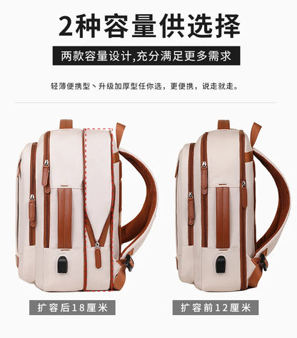 Business - style double - shoulder backpacks. They are large - capacity unisex backpacks with a sense of high - end. They are co