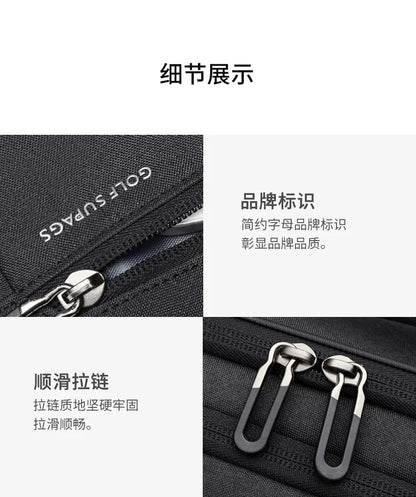 GOLF Business Laptop Backpack Slim Waterproof Men Back Pack Black Lightweight Notebook Bag 15 6 Inch With Compartment Shockproof