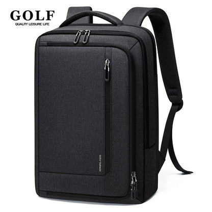 GOLF Business Laptop Backpack Slim Waterproof Men Back Pack Black Lightweight Notebook Bag 15 6 Inch With Compartment Shockproof