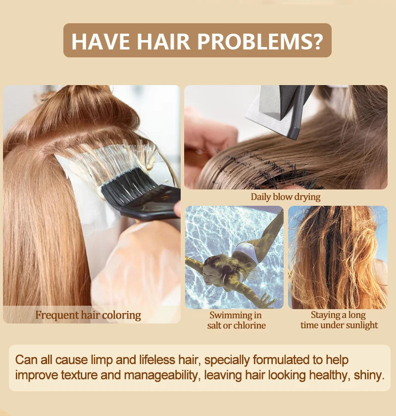 PURC Magical Hair Mask Argan Oil Keratin Hair Treatment Smoothing Straightening Repair Dry Damage Masks Hair Care