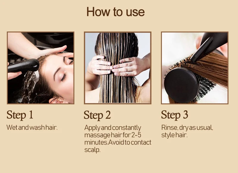 PURC Magical Hair Mask Argan Oil Keratin Hair Treatment Smoothing Straightening Repair Dry Damage Masks Hair Care