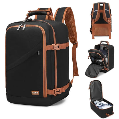Kono Cabin Bag 40x20x25 for Ryanair Underseat Travel Carry-on Backpack Cabin Size 20L