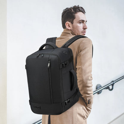 EZUOLA Hand luggage 40x20x25 Air travel bag,with laptop compartment, portable luggage for men, students, business people, school