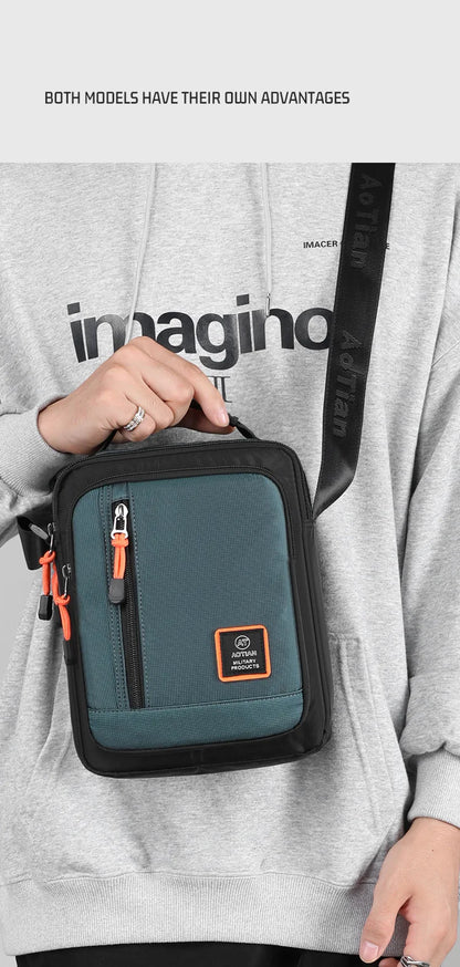 Multi-Function Men's Bag High Quality Nylon Man Messenger Bag Crossbody Bags Fashion Casual Men's Small Bag Handbag Shoulder