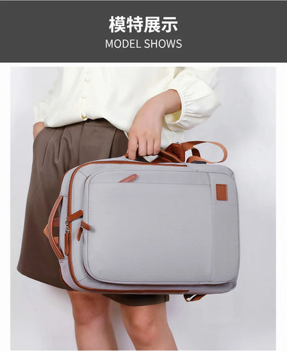 Business - style double - shoulder backpacks. They are large - capacity unisex backpacks with a sense of high - end. They are co