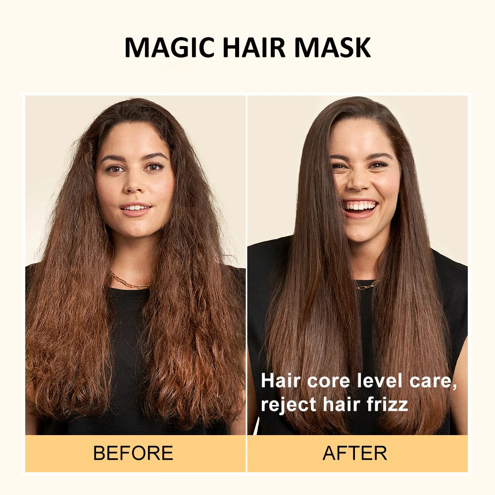 PURC Magical Hair Mask Argan Oil Keratin Hair Treatment Smoothing Straightening Repair Dry Damage Masks Hair Care