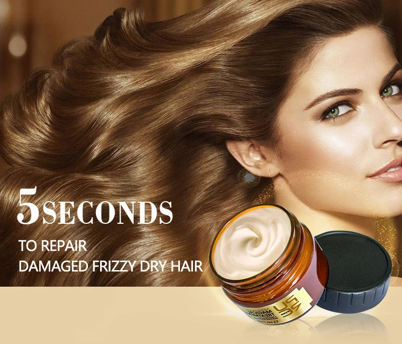 PURC Magical Hair Mask Argan Oil Keratin Hair Treatment Smoothing Straightening Repair Dry Damage Masks Hair Care