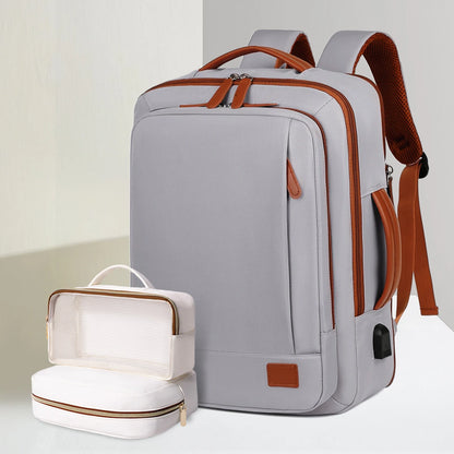 The New Unisex Backpack for Short-Distance Business Trips, Lightweight Travel Bag, Computer School Bag Storage Bag Combination