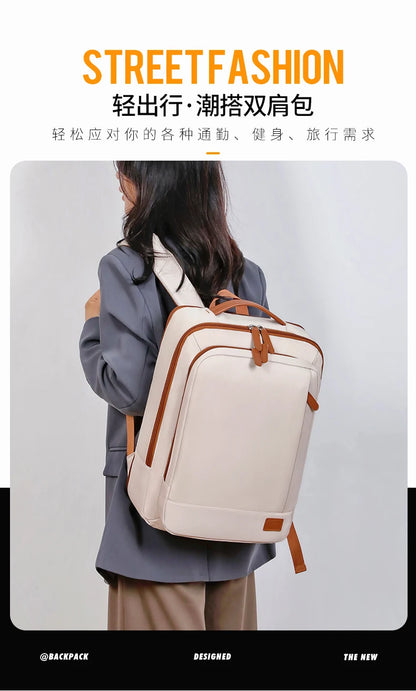Business - style double - shoulder backpacks. They are large - capacity unisex backpacks with a sense of high - end. They are co
