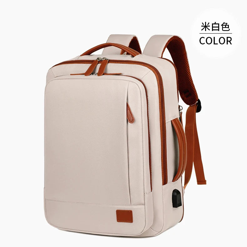 Business - style double - shoulder backpacks. They are large - capacity unisex backpacks with a sense of high - end. They are co