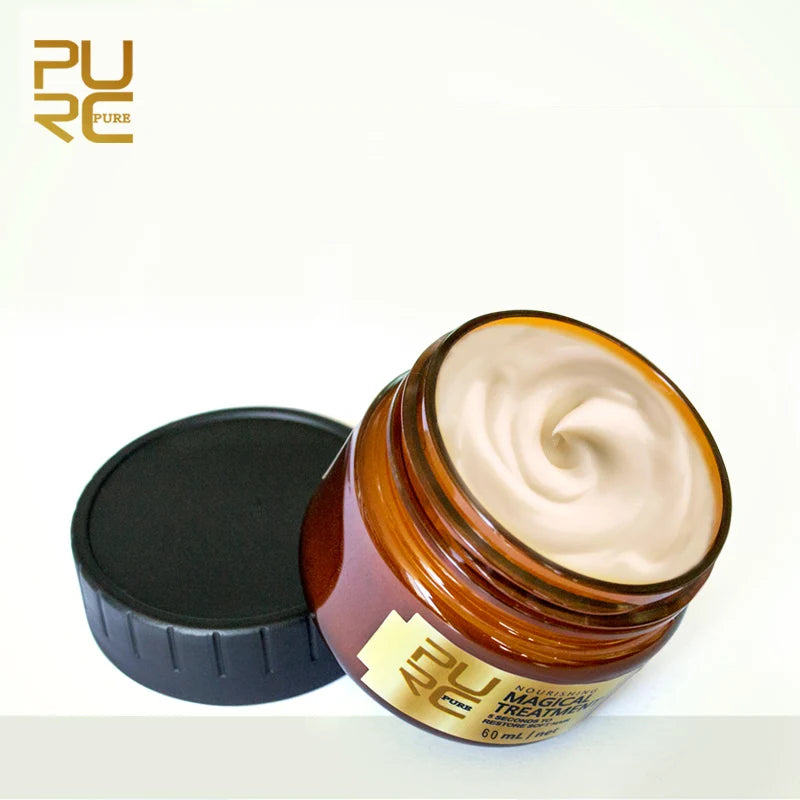 PURC Magical Hair Mask Argan Oil Keratin Hair Treatment Smoothing Straightening Repair Dry Damage Masks Hair Care