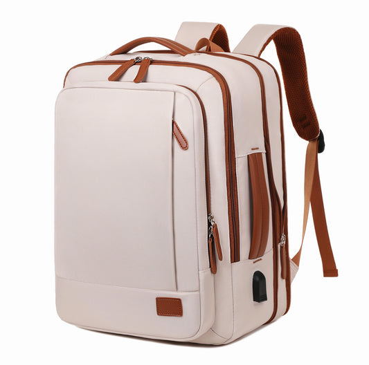 Business - style double - shoulder backpacks. They are large - capacity unisex backpacks with a sense of high - end. They are co