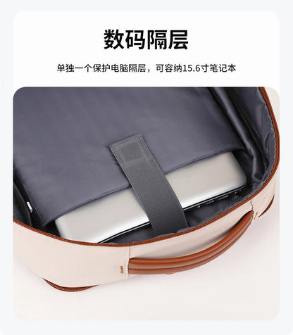 Business - style double - shoulder backpacks. They are large - capacity unisex backpacks with a sense of high - end. They are co