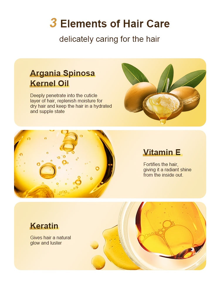 SILLKVA Argan Oil Hair Serum For Dry, Flyaway & Frizzy Hair